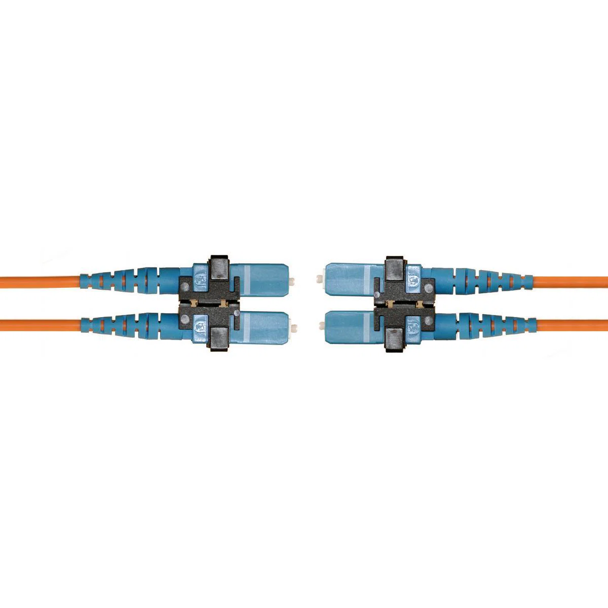 DFRCSCSCC1MM Duplex OM1 Multi-Mode Riser Fiber Optic Patch Cord, 62.5 um Core, 1 m L, Copper Conductor