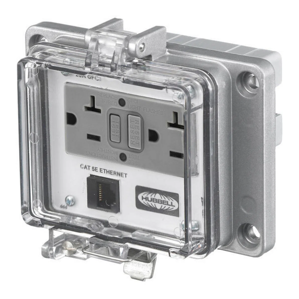 PANEL-SAFE P205EDB9 Plug-In Standard Signal and Control Combination Outlet, Receptacle/DB9 Outlet, Wall Mount, NEMA 12/4/4X Configuration