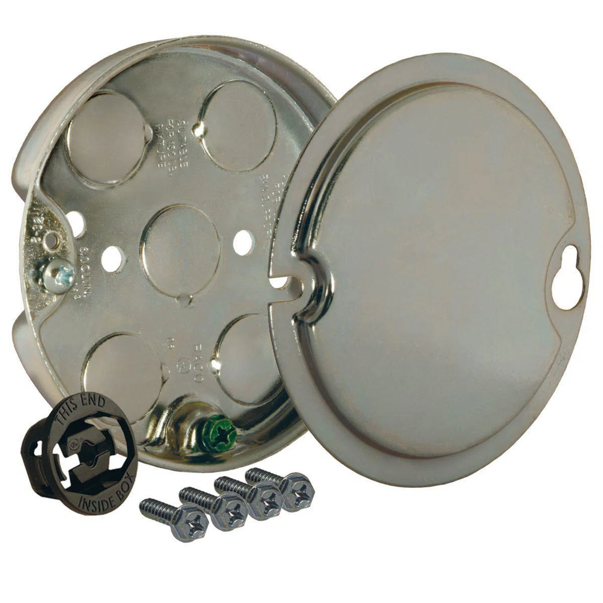 295-1 Ceiling Fan Pan, Steel, 6 cu-in, 4 Knockouts
