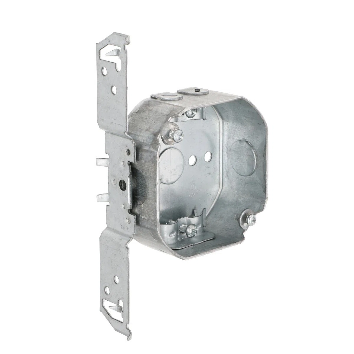 164 Octagon Box, Steel, 15.5 cu-in, 6 Knockouts
