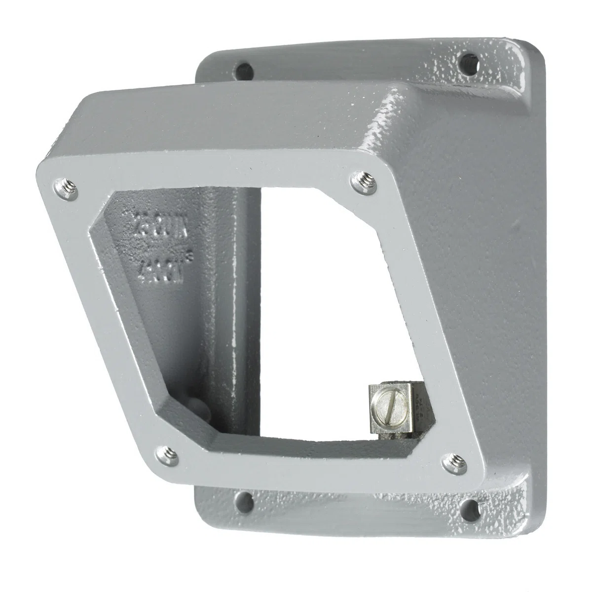 AA203055 1-Outlet, 55 deg Standard Screw Mount Angle Adapter, 20/30 A, Gray