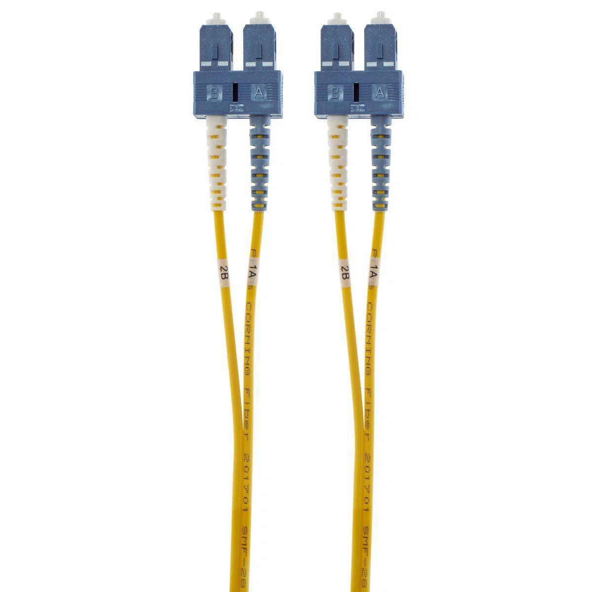 DFPCSCSCS3SM Duplex OS2 Plenum Rated Singlemode Fiber Optic Patch Cord, 6 Fiber, 3 m L