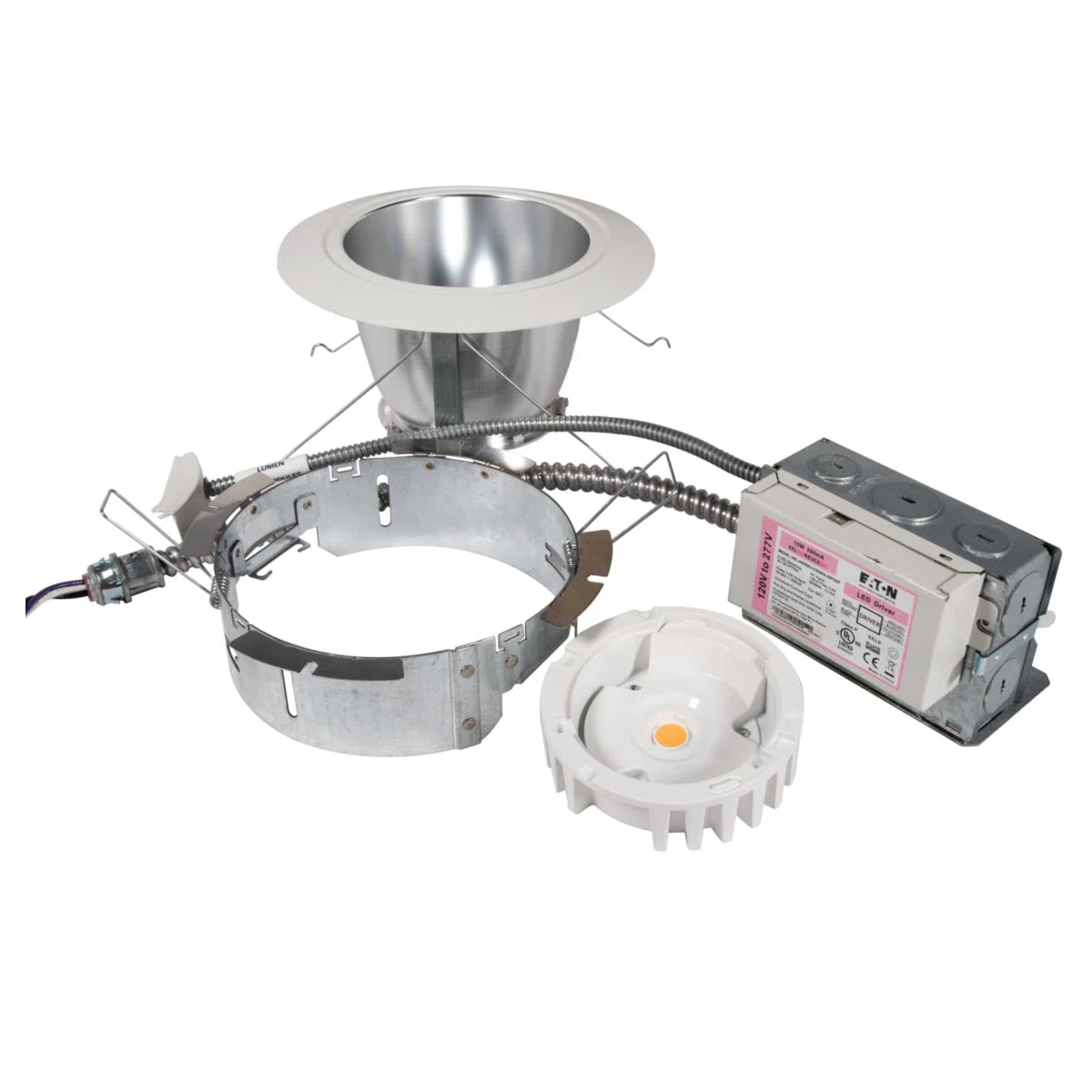 62RMDC Halo Commericial 55 deg Beam Angle Medium Distribution Retrofit Reflector, Conical Shape, 6 in, Recessed Mounting, Aluminum