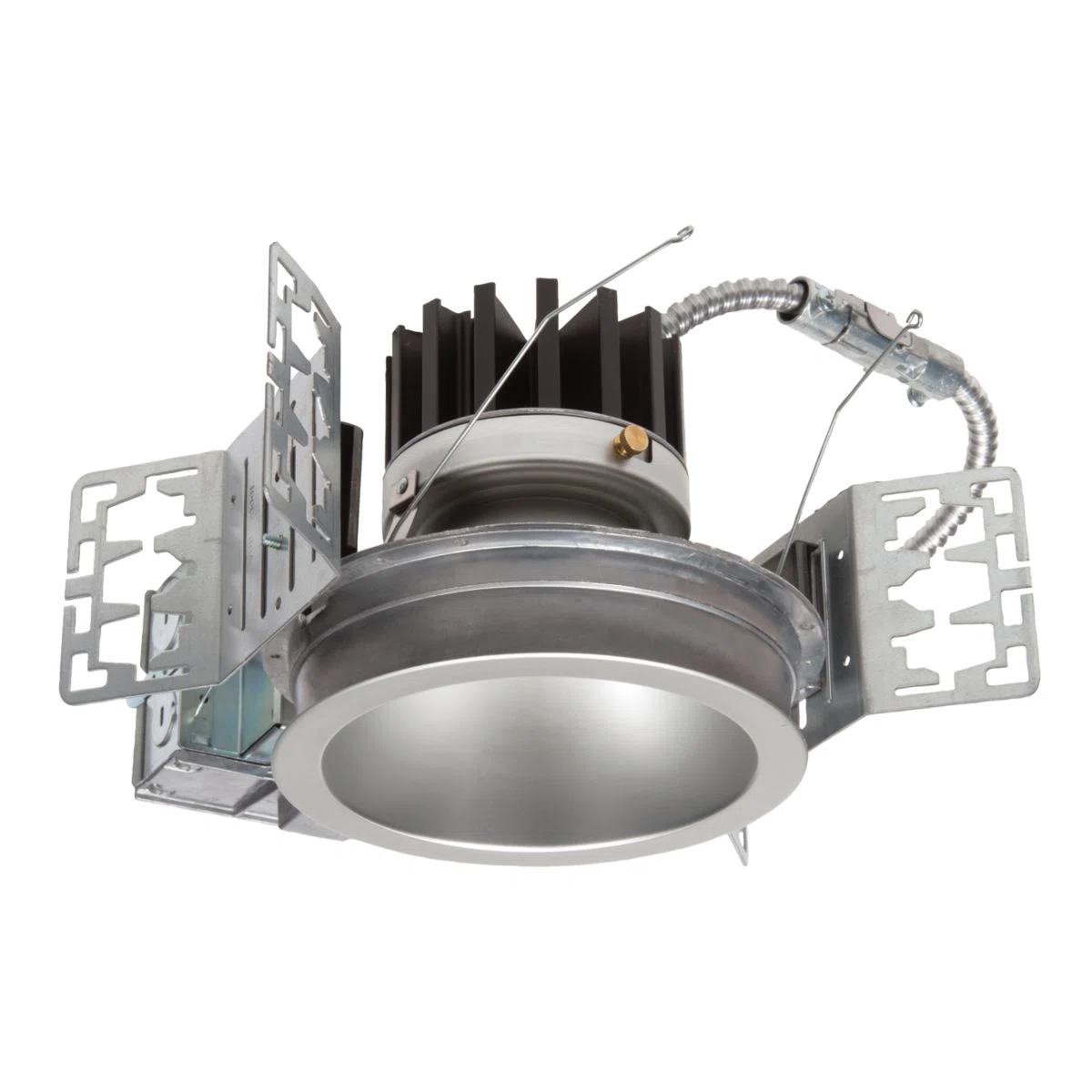 EU6B10208040 Round Standard Universal LED Module, 11/15.5/21.2 W Fixture, 6 in Ceiling Opening, 120/277 V, Die-Cast Aluminum Housing