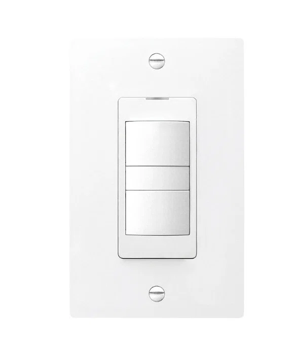 FV-WCD02-W WhisperControl 2-Function Bath Preset Countdown and Hourly Timer, 120 V AC, 8 A, On/Off Operational Mode, Galvanized Steel/Polypropylene, White