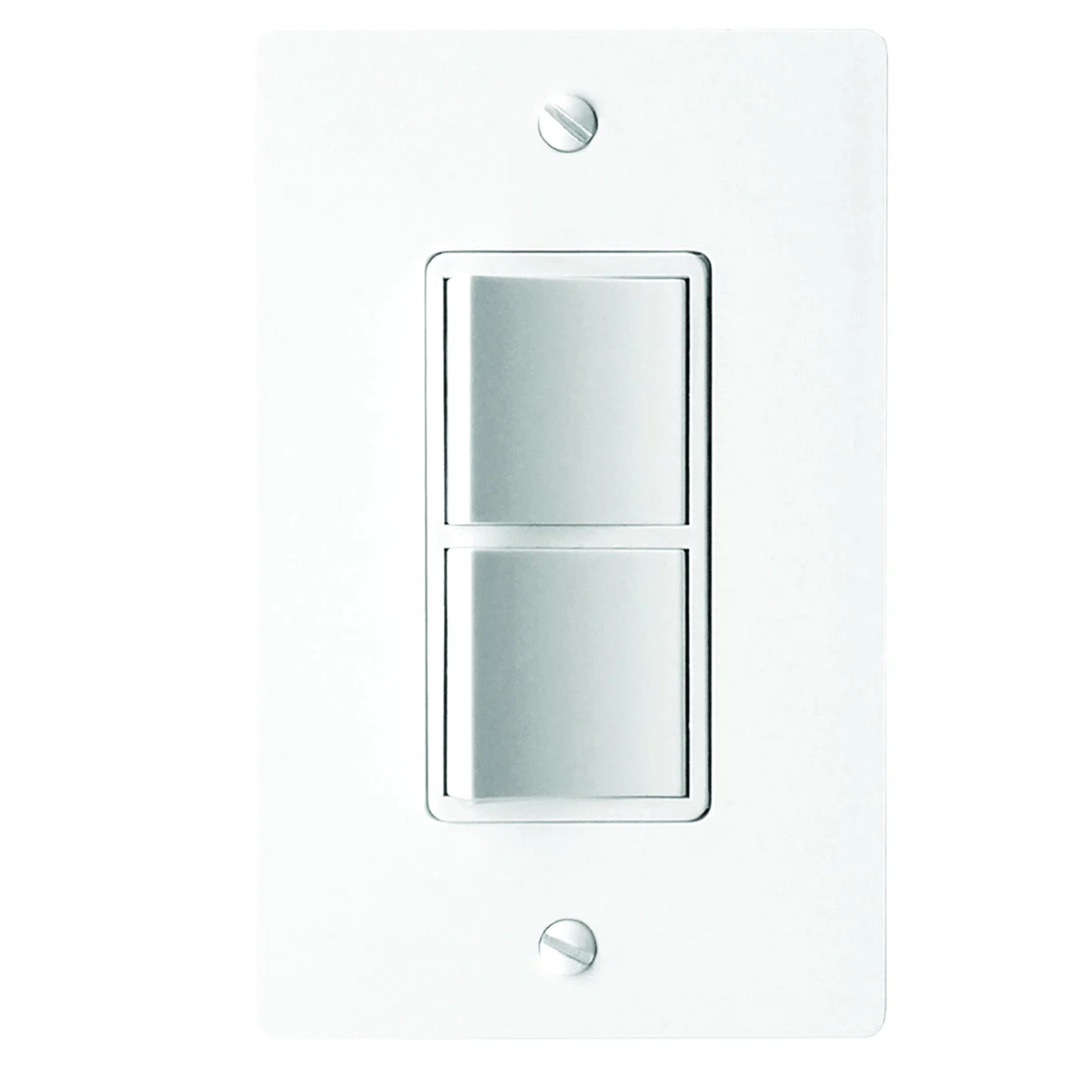 FV-WCSW21-W WhisperControl EcoSwitch 2-Function Bath Fan Switch, 120 V AC, 15 A, On/Off Operational Mode, White