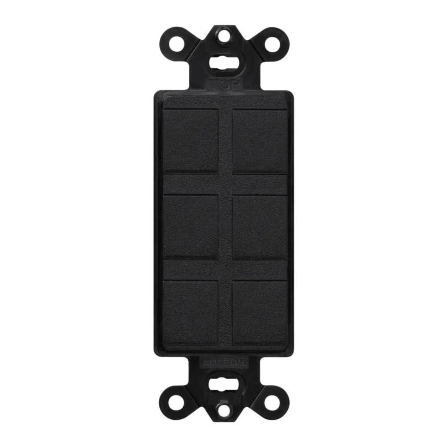 SC-6PF-MN Satin Colors 6-Port Designer Field Customizable Multi-Port Frame, (6) Ports, Plastic, Midnight, For Use With Faceplate