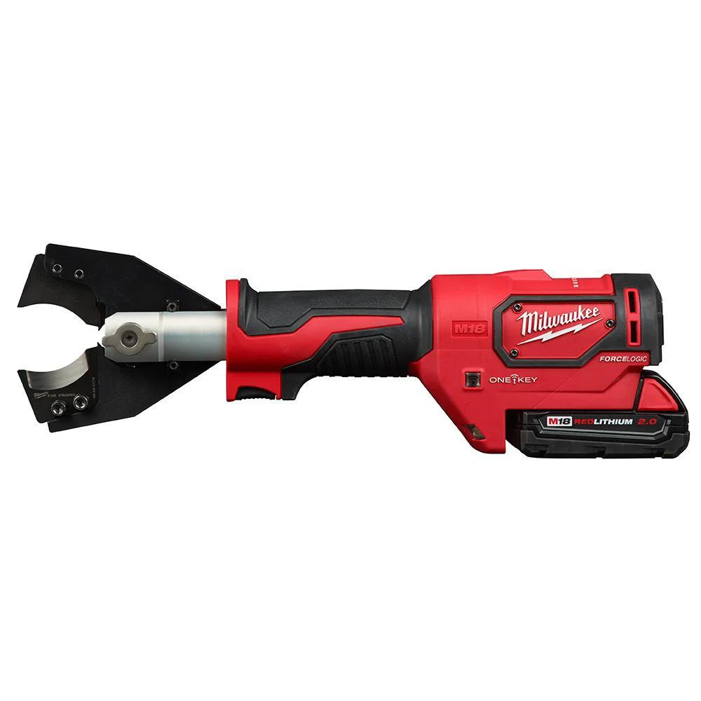2672-21F M18 Force Logic Cordless Cable Cutter Kit With 49-16-2778 Fine Stranded Wire Jaw, 777.7 kcmil Cutting, 18 V, 2 Ah Li-Ion Battery