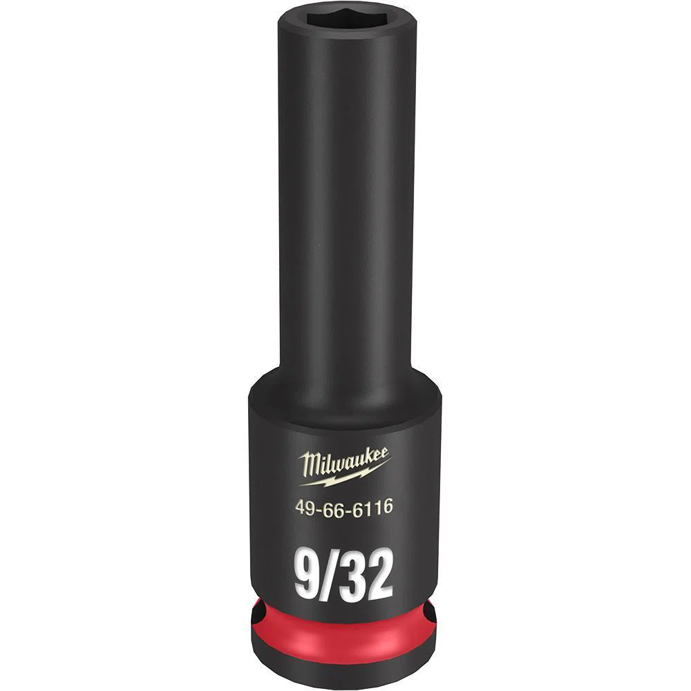 49-66-6116 Shockwave Impact Duty Socket, 3/8 in Hex Drive, 9/32 in Deep Socket, 6 Points