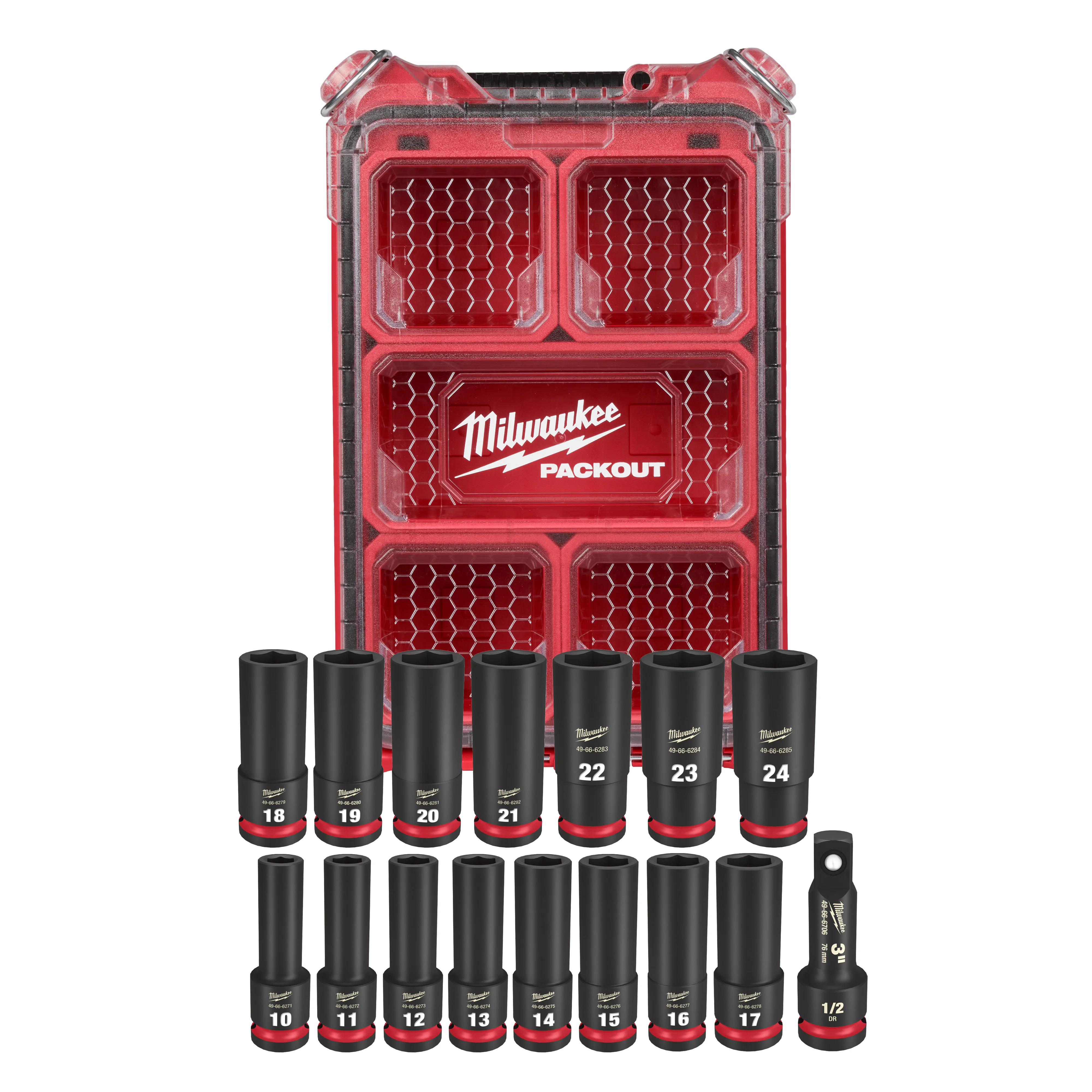 49-66-6803 49-66 Socket Packout Set, 6 Points, 16 Pieces