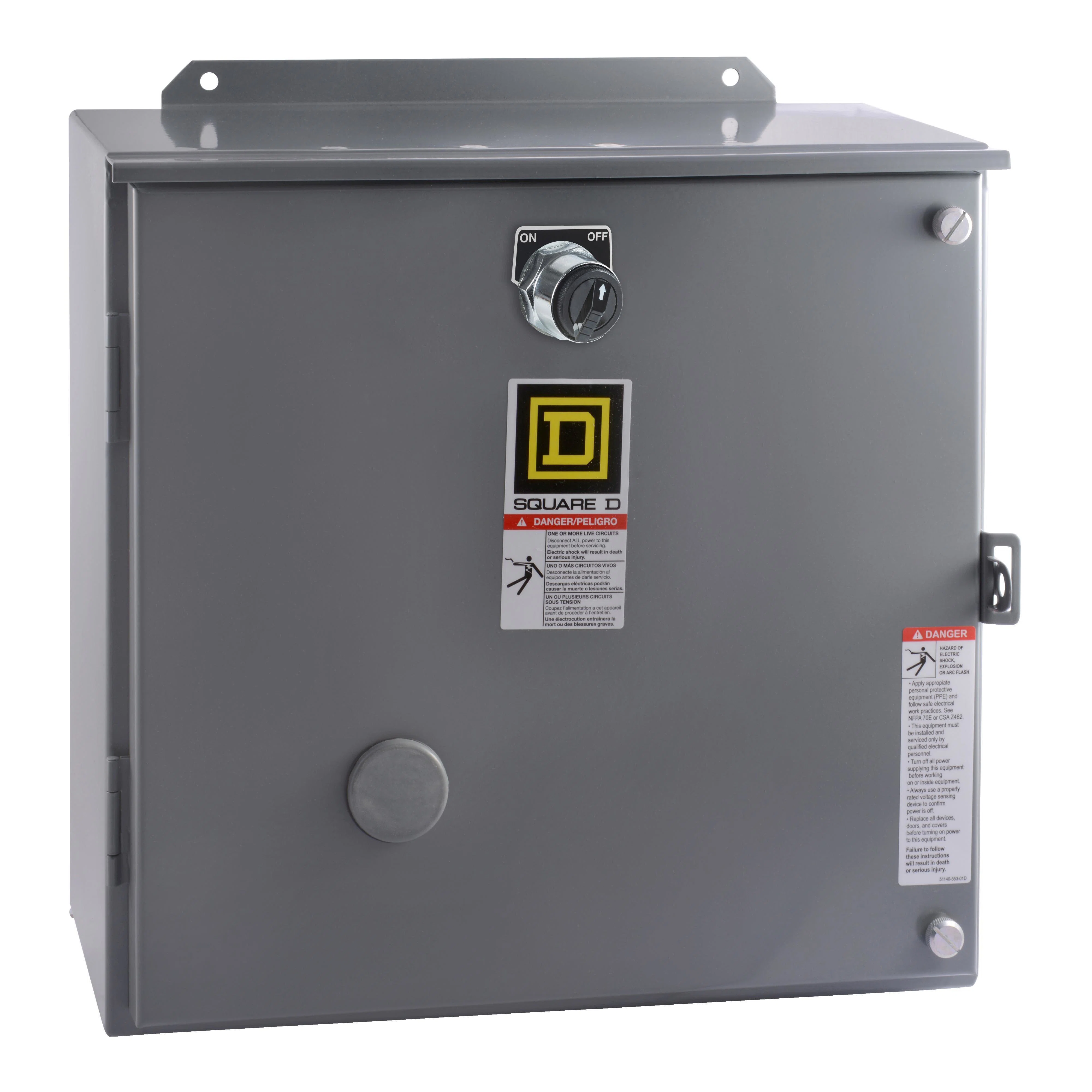8903LA1000V81CFF4T Electrically Held Lighting Contactor, 120,480 V AC v coil, 10 poles