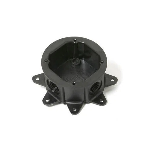 15247 15000 SPIDERBOX Non-Metallic Junction Box, Phenolic Plastic, 12 cu-in Capacity, 5-1/2 in L x 5-1/2 in W x 2 in H