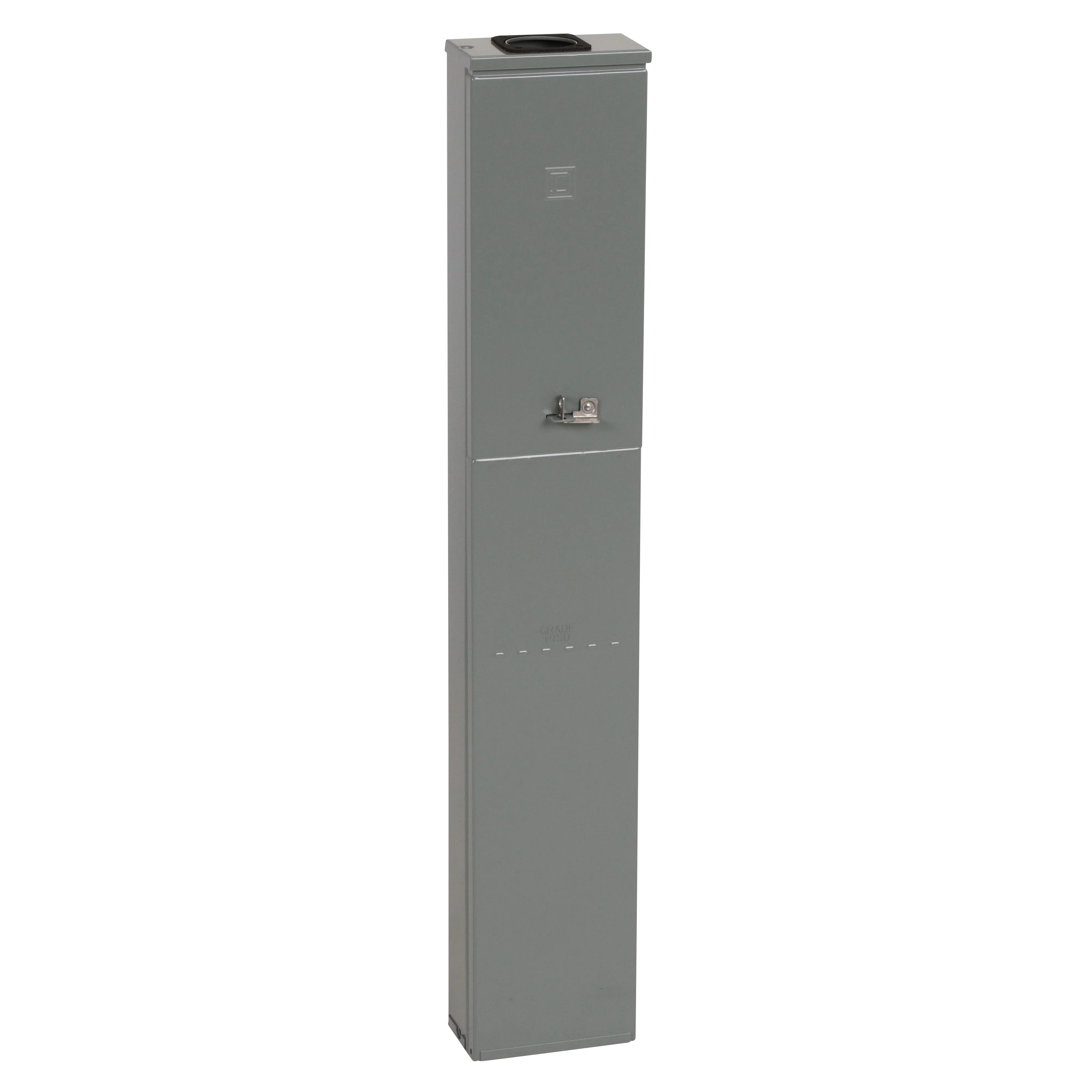 MP43X8PED Metering Wireway, For Use With Meter-Pak Meter Center, Surface Mount, 1-Phase, NEMA 3R, Steel