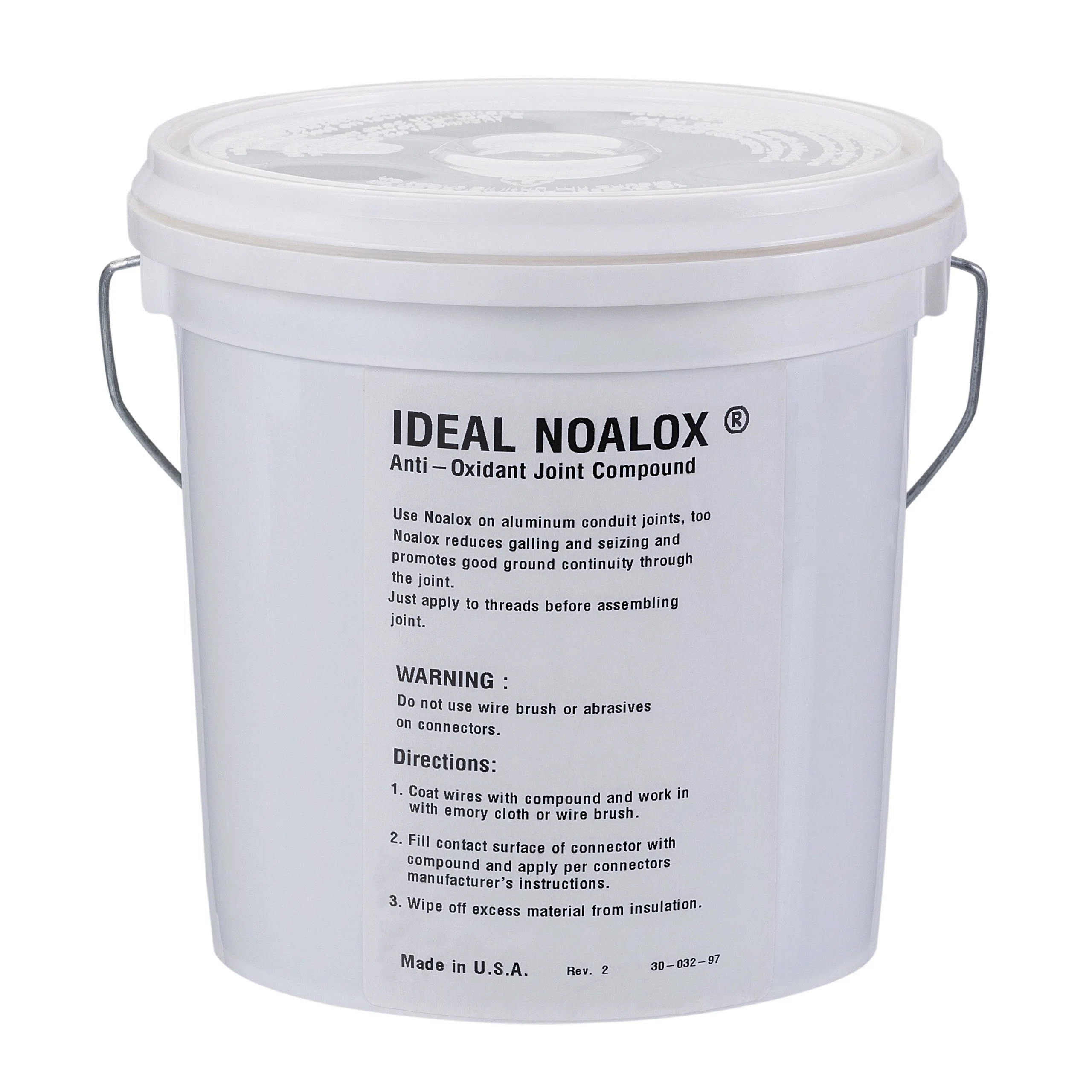 30-032 Noalox Anti-Oxidant Compound, 1 gal Bucket, Paste/Solid, Gray, 1.04