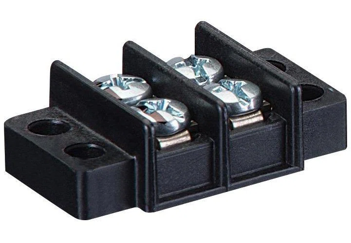 89-312 Double Row Terminal Strip, 150 V AC, 20 A, 22 to 14 AWG Wire