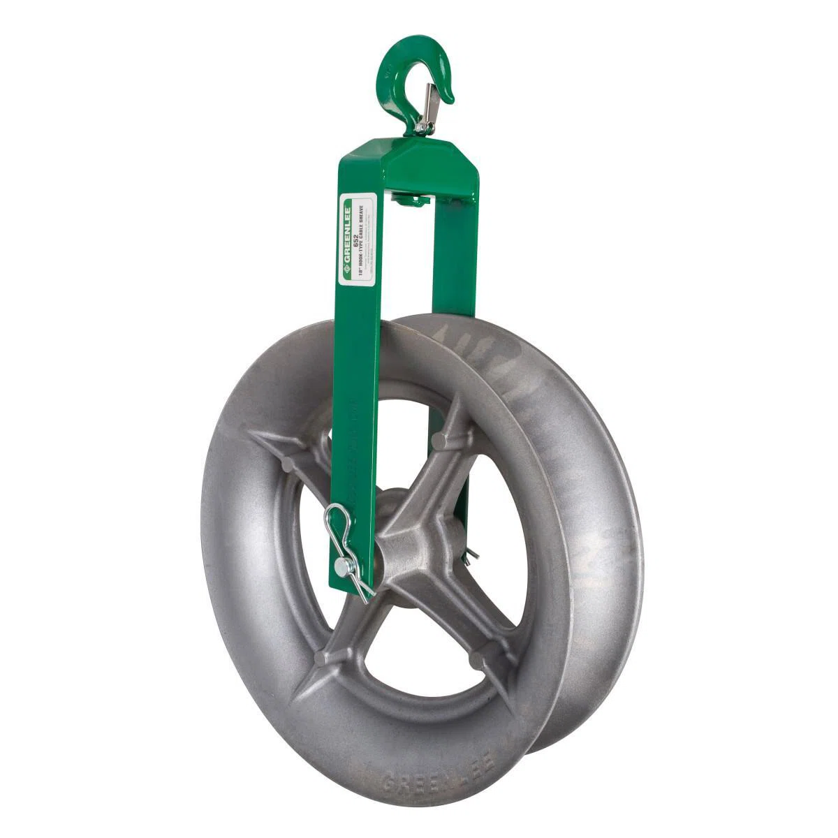 652 Hook Sheave Assembly, 4000 lb, 18 in OD