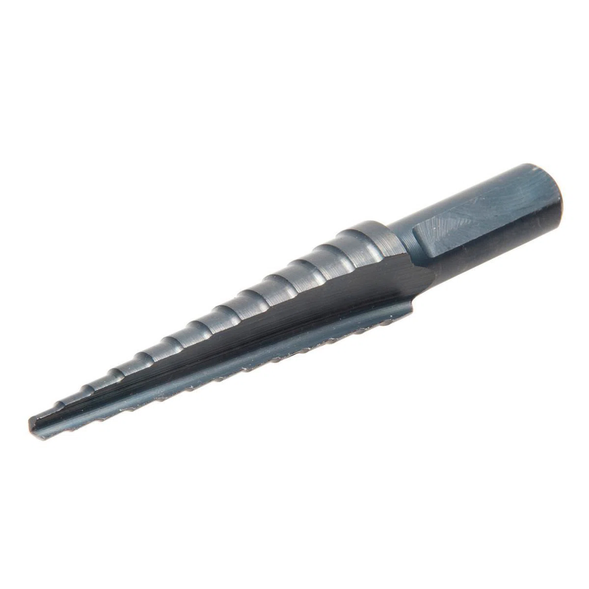 34401 Kwik Stepper Multi-Hole Step Bit, 1/8 in Dia Min Hole, 1/2 in Dia Max Hole, 13 Steps, Steel, 13 Hole Sizes, 3/8 in Shank
