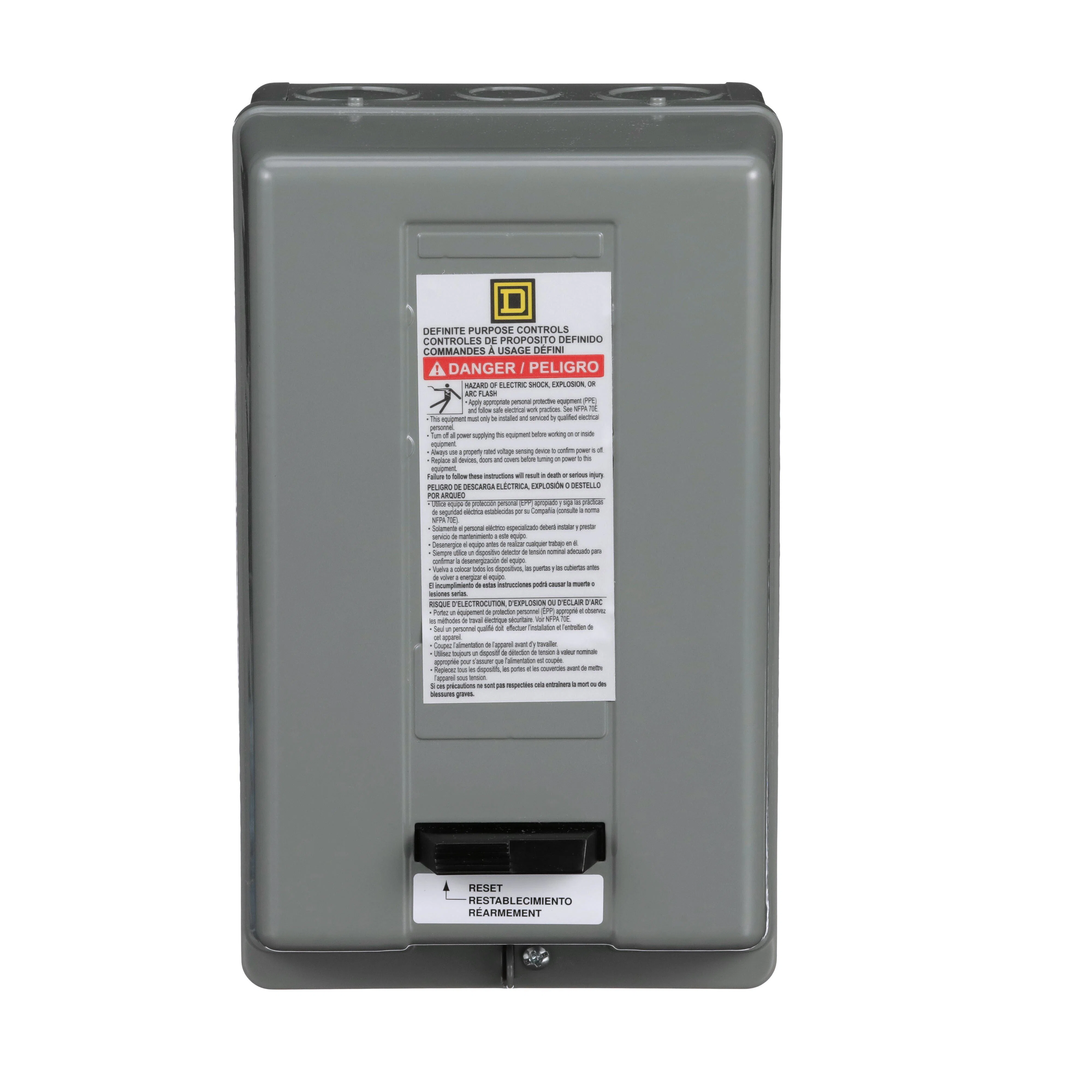 8911DPSG22V02 Type DPS Definite Purpose Starter, 110 V AC at 50 Hz/120 V AC at 60 Hz V Coil, 2 Poles, NEMA 1 Enclosure