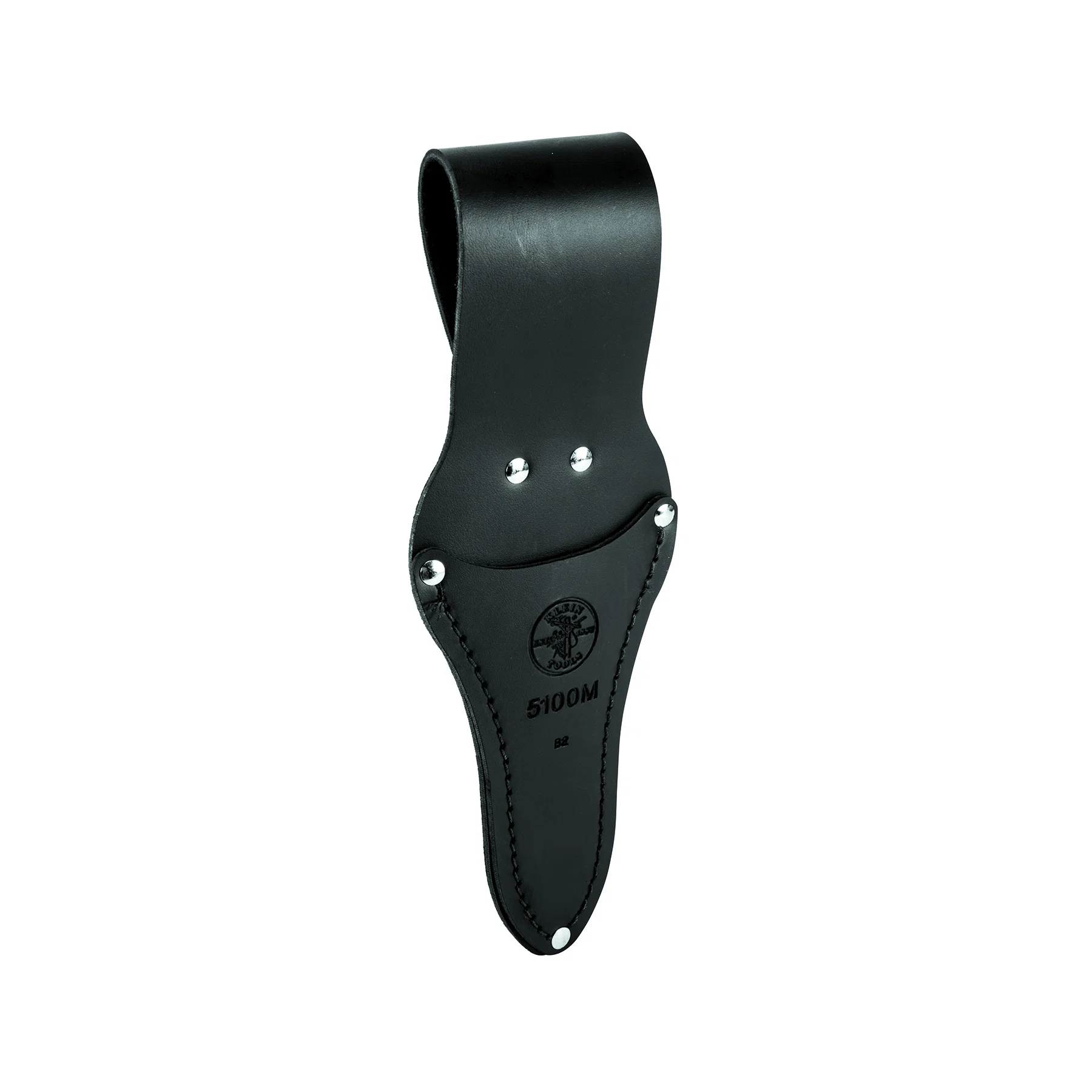 5100M Medium Tunnel Loop Scissor Holder, Leather, Black
