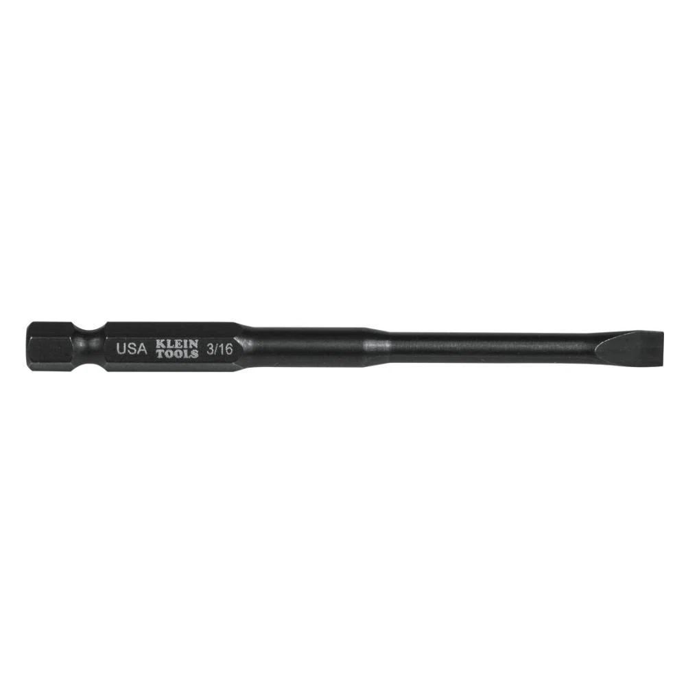 SL316355 Power Driver Bit, 3/16 in Slotted Point, 3-1/2 in OAL