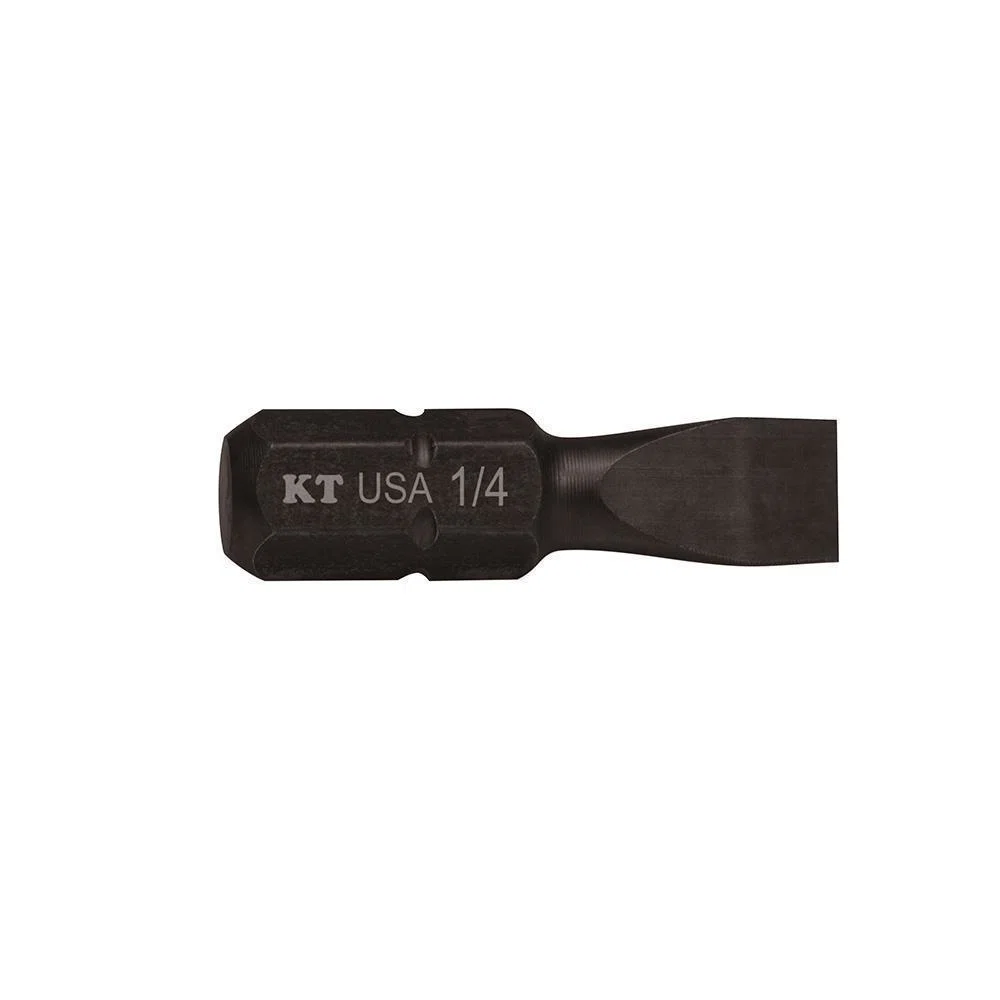 SL1415 Insert Power Driver Bit, 1/4 in Slotted Point, 1 in OAL
