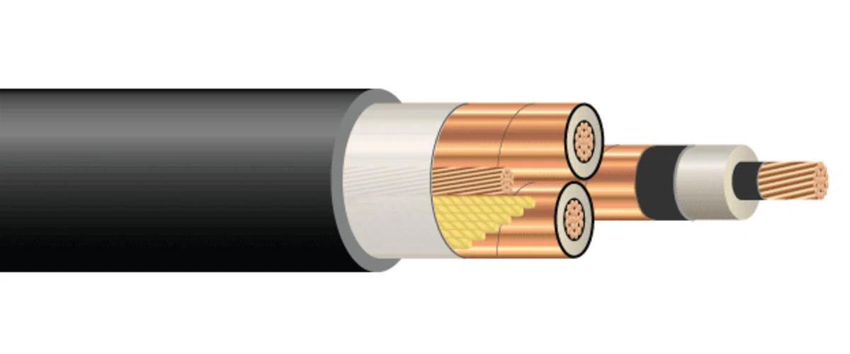 55051499 MV-105 Voltage Cable, Reel Packaging, (1) Conductors 2 AWG Conductor Bare Stranded Copper Conductor