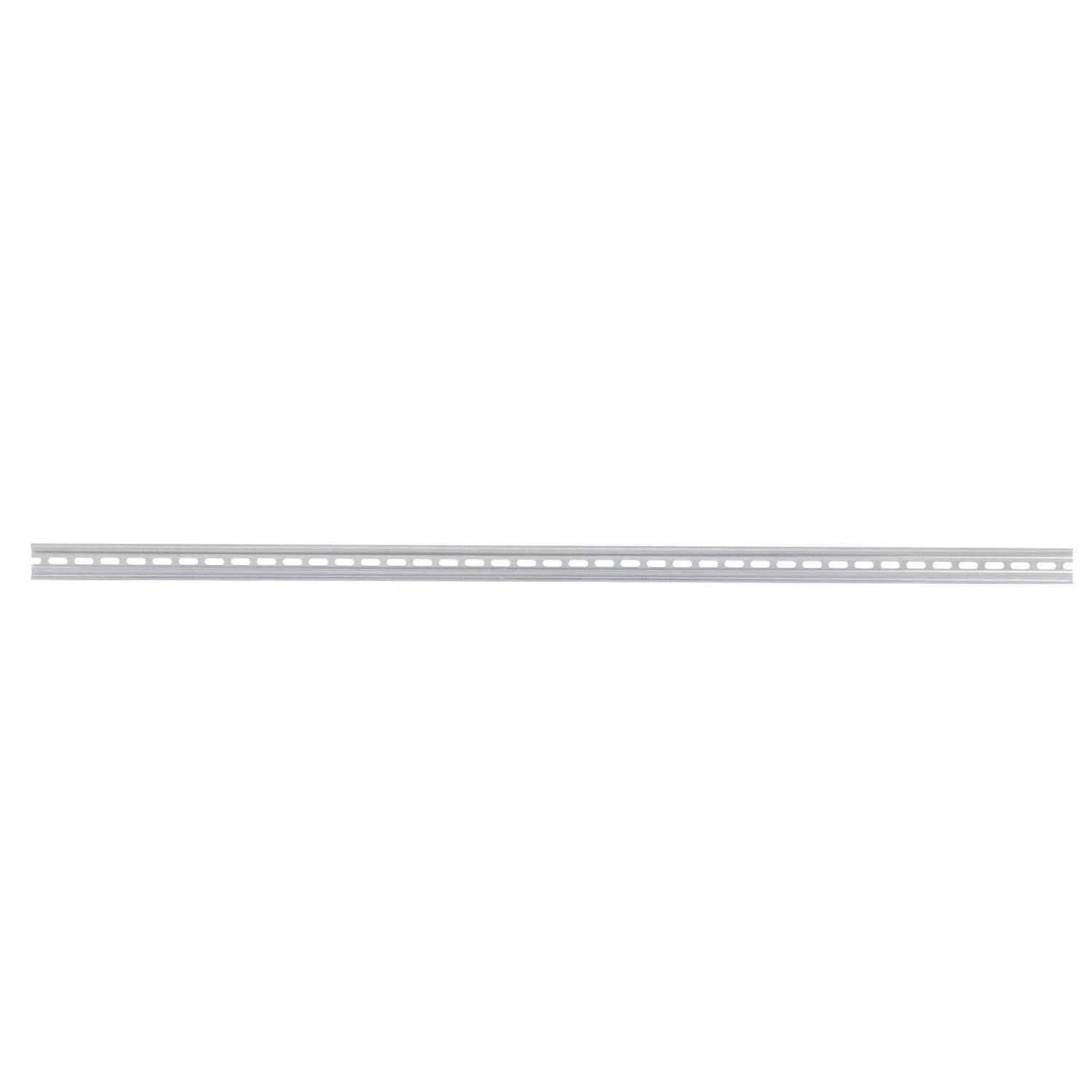 9080MH312 DIN Rail Terminal Block Mounting Track, 12 in L x 1.38 in W x 0.3 in H, Galvanized Steel