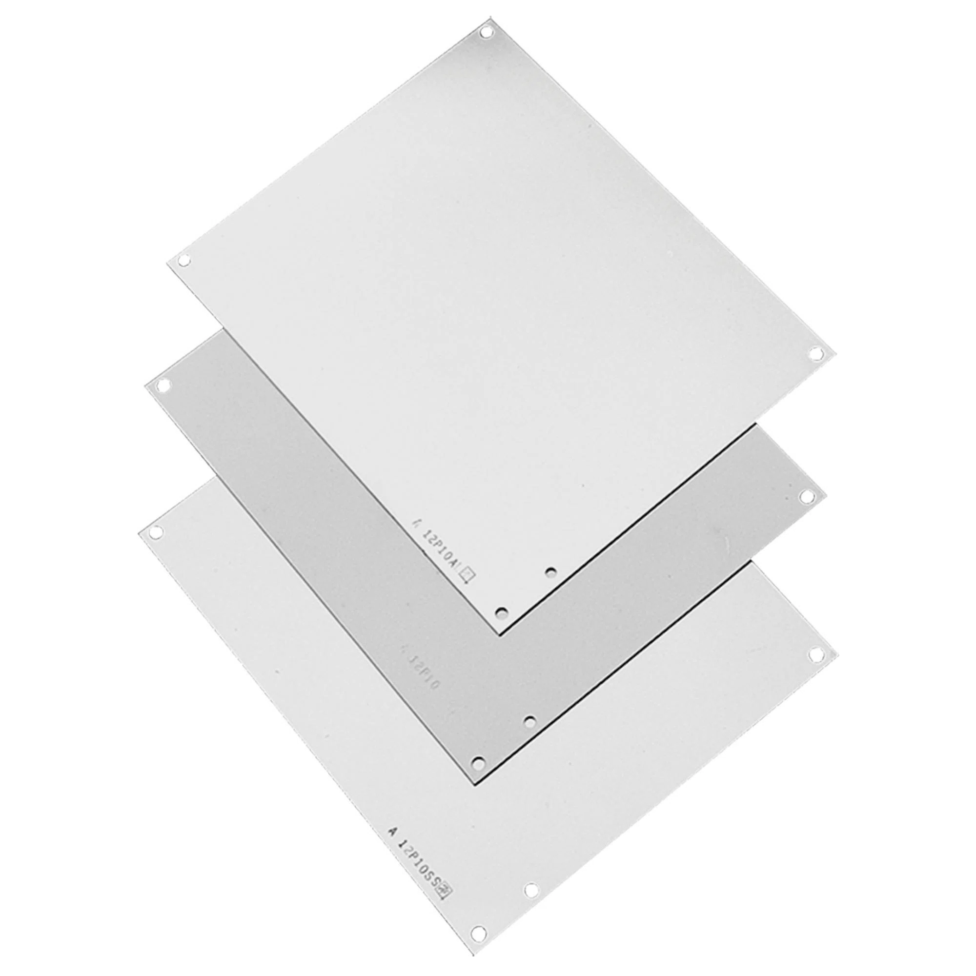 A6P6G PNLJ/PNLWM Enclosure Panel, 4.88 in W x 4.88 in H, 14 ga Steel, White