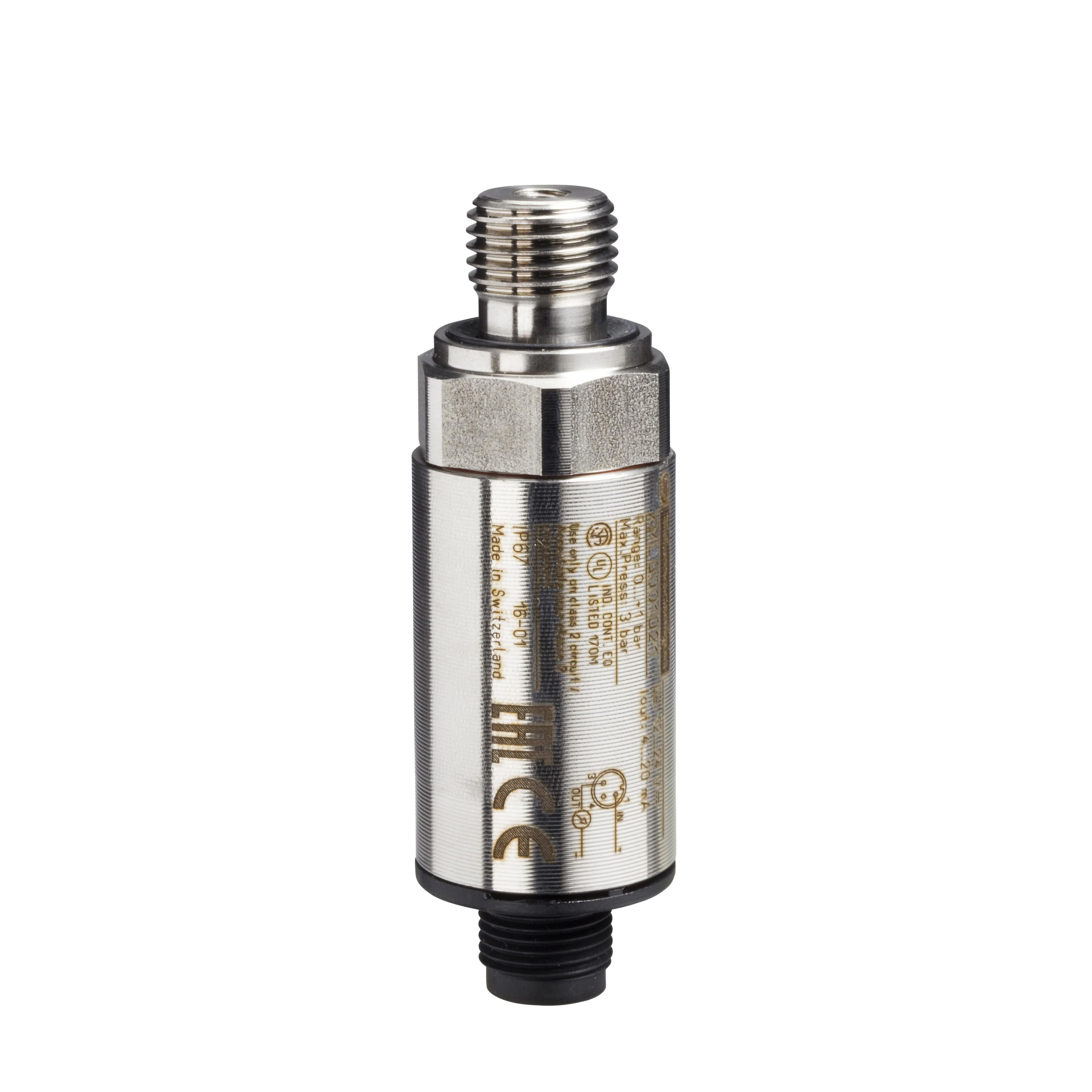 XMLG100D23TQ OsiSense XM Electronic Pressure Sensor, 1450.38 psi, <2 ms Response, Analog Output, 12 to 24 V DC
