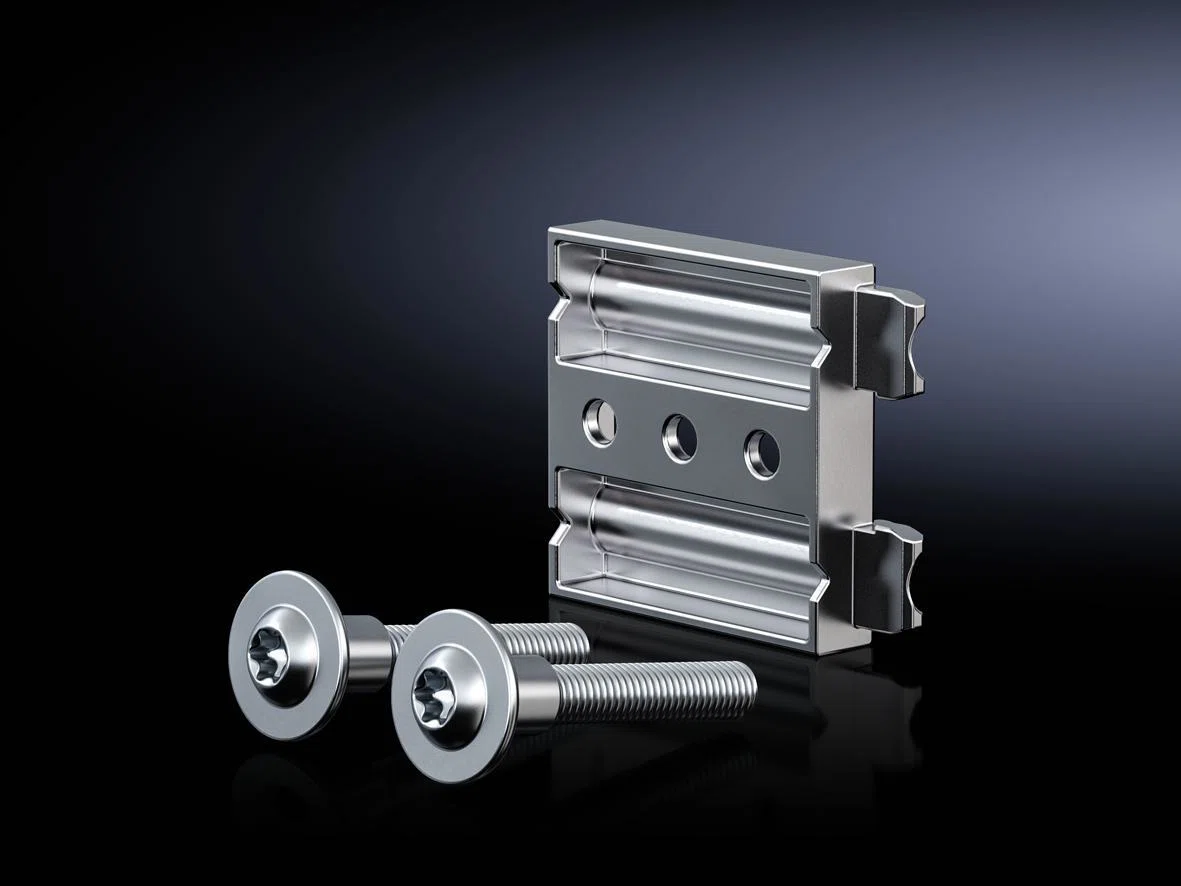 8617501 Internal Baying Block, For Use With VX25 Baying Enclosure System and VX, VX IT Baying Base/Plinth Component, Die Cast Zinc