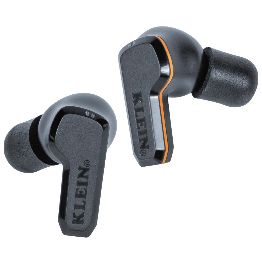 AESEB2 Wireless Earbuds, 28 dB Noise Reduction, Orange/Black, Li-Ion Battery