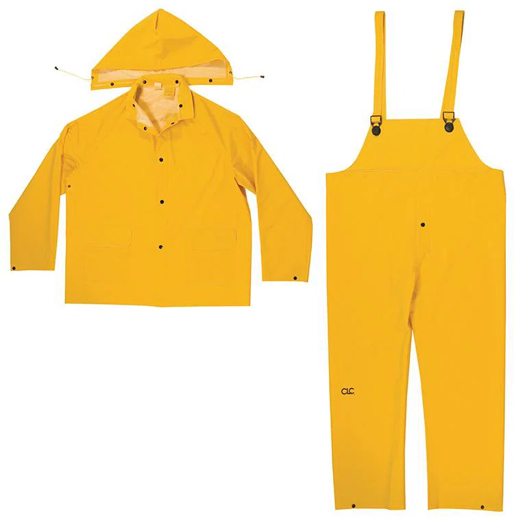 R1012X Heavy Duty Rain Suit, XL, Yellow, Polyvinyl Chloride