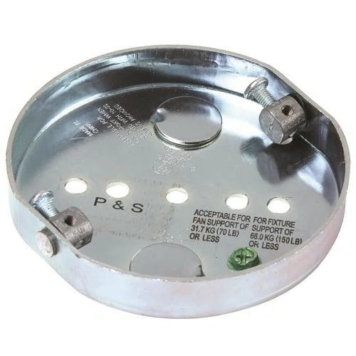 77700 Shallow Box With Rotating Dual Support, Metal, 8 cu-in Capacity, 2 Knockouts, 5/8 in D