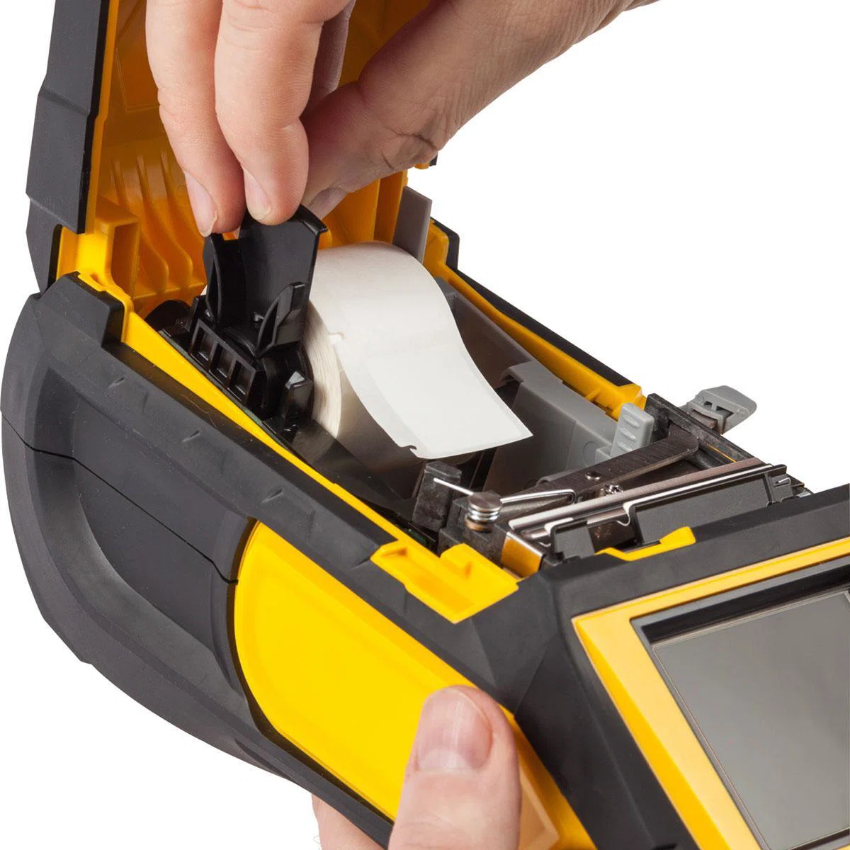 BMP61-SFID-KIT1 Portable Label Printer With Outdoor Material Kit, Thermal Transfer Print, 2 in W Tape, 4 to 170 Point Text Font, 110 to 240 V, 1200 mAh Battery, Color Touch Screen/LCD Backlit Graphics Display