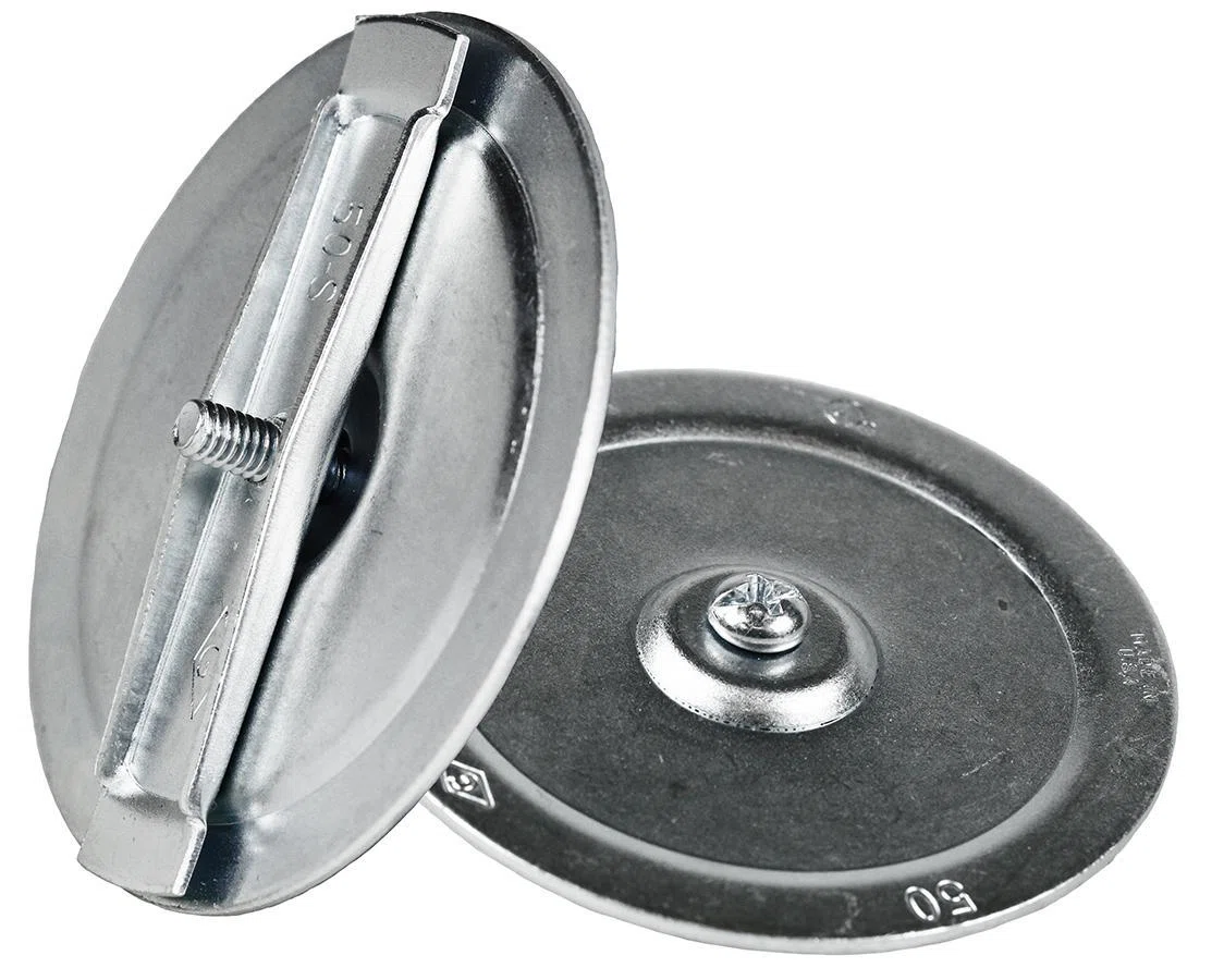 D100S 5450 3-Piece Knockout Seal, 4 in Nominal Size, Snap-In Mount, Steel
