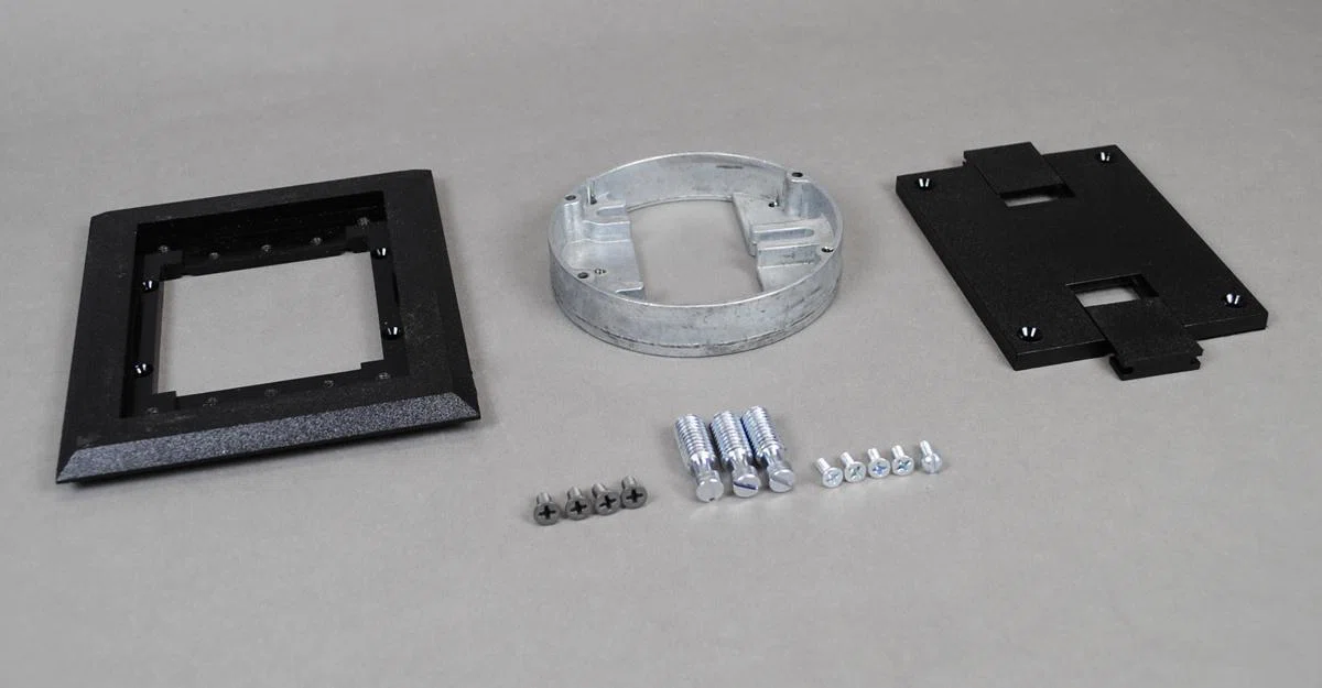 S166BLK Source 1 Unassembled Complete Flush Activation, 4-3/4 in L x 5-3/4 in W, Polycarbonate
