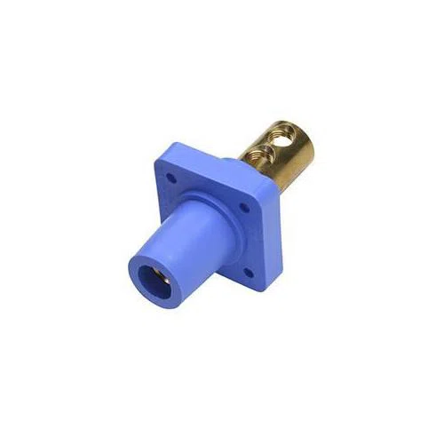 PS40FRBBL Cam-Type Female Panel Mount Connector, 600 V AC, 400 A, Blue