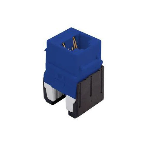 WP346A-BE Quick Connect Keystone Insert, Surface Mount, Plastic, Blue
