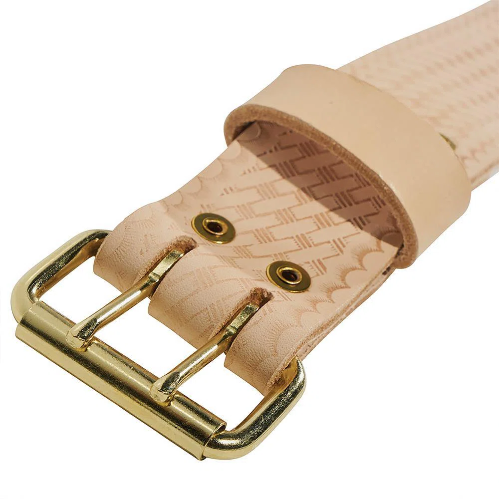 5415S Embossed Heavy Duty General Purpose Tool Belt, Size S, Leather, Tan