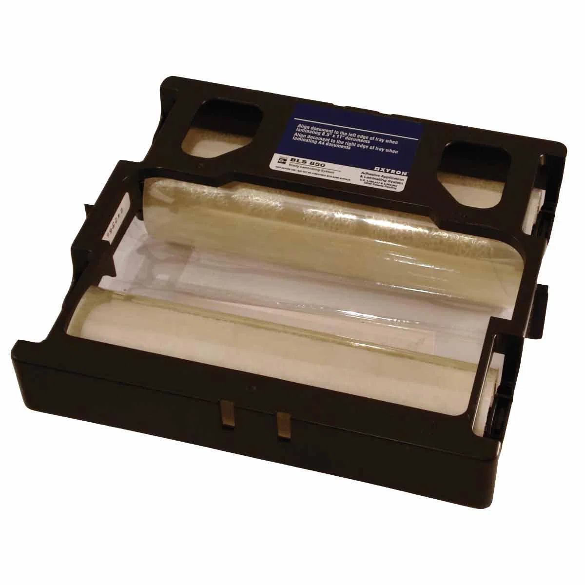 20602 2-Sided Rectangular Laminator Cartridge, For Use With BLS850 Cold Laminator, Polyester, Clear