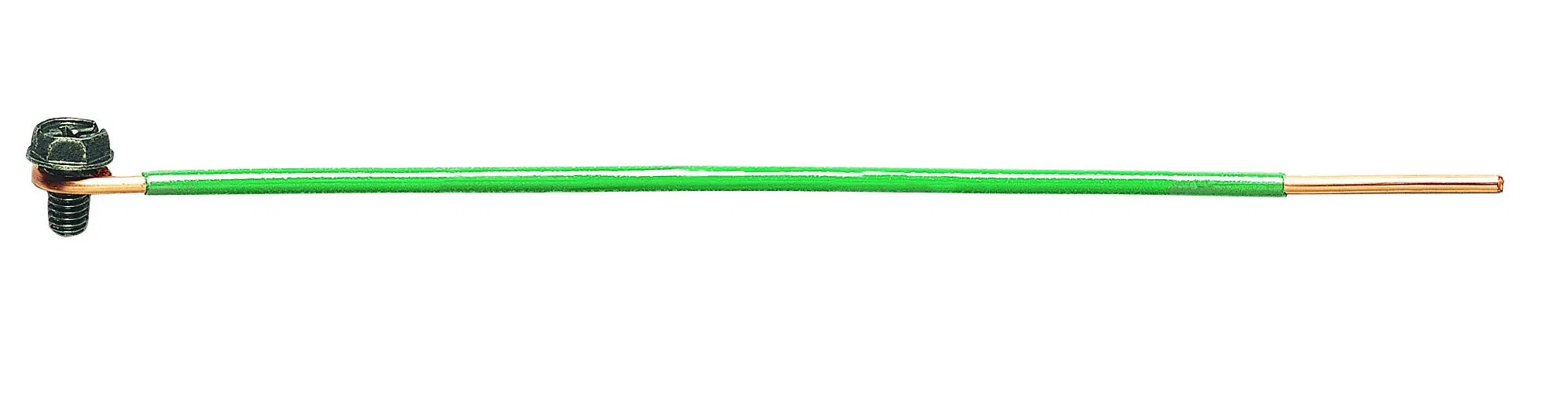 30-3399 Grounding Tail, 12 AWG Solid Wire, 8 in L, Loop/Stripped End Terminal