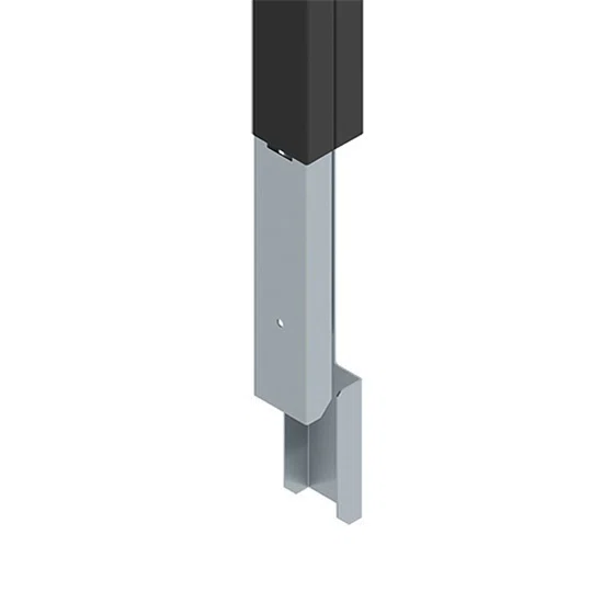 25DTC-E5BK 2-Compartment Blank Pole Extender, For Use With Tele-Power 25DTP or 25DTC Series Pole, 5 ft, Steel, Black