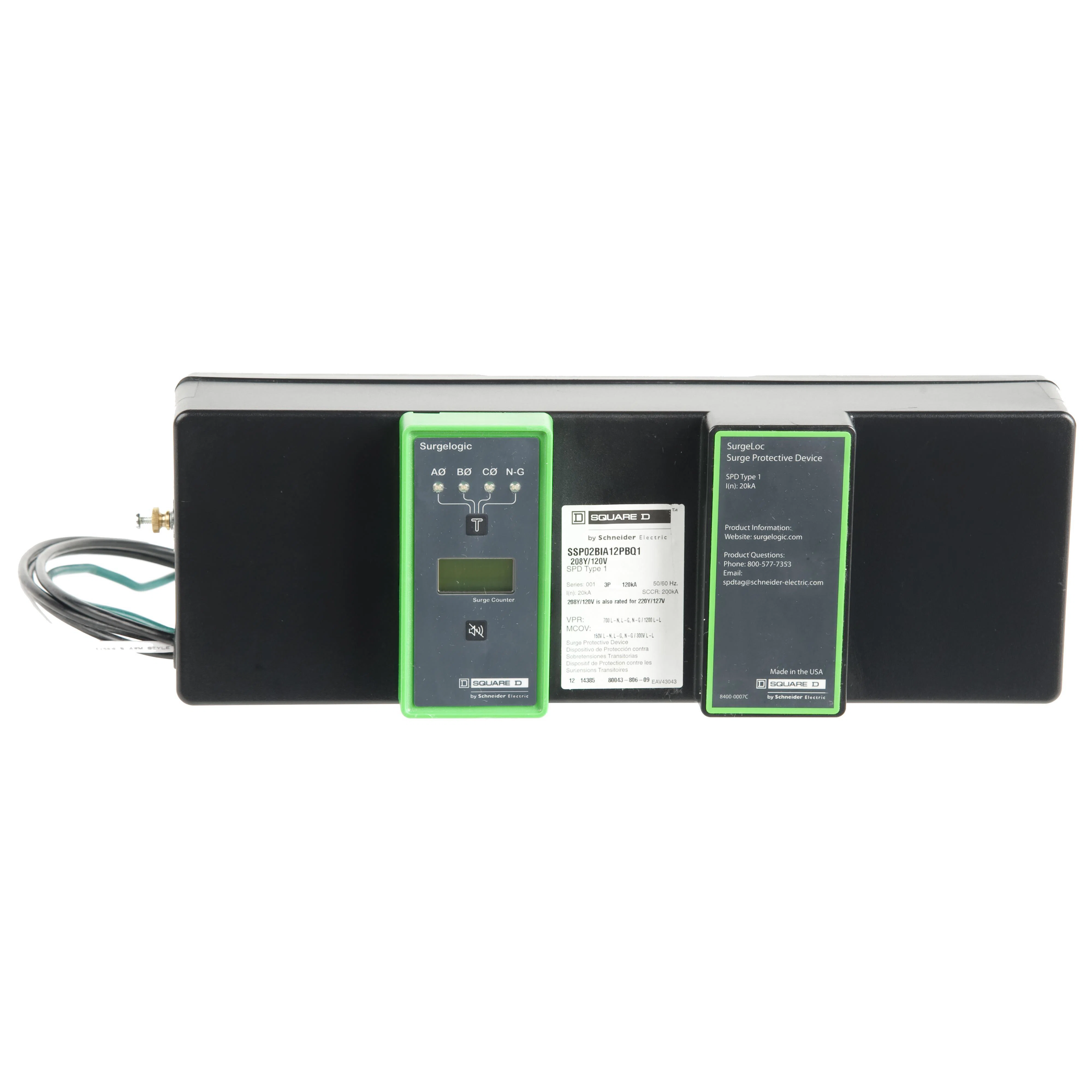 SSP02SBA08D SSP Surge protection module, 208Y/120, 200 kA sccr, 1 phase