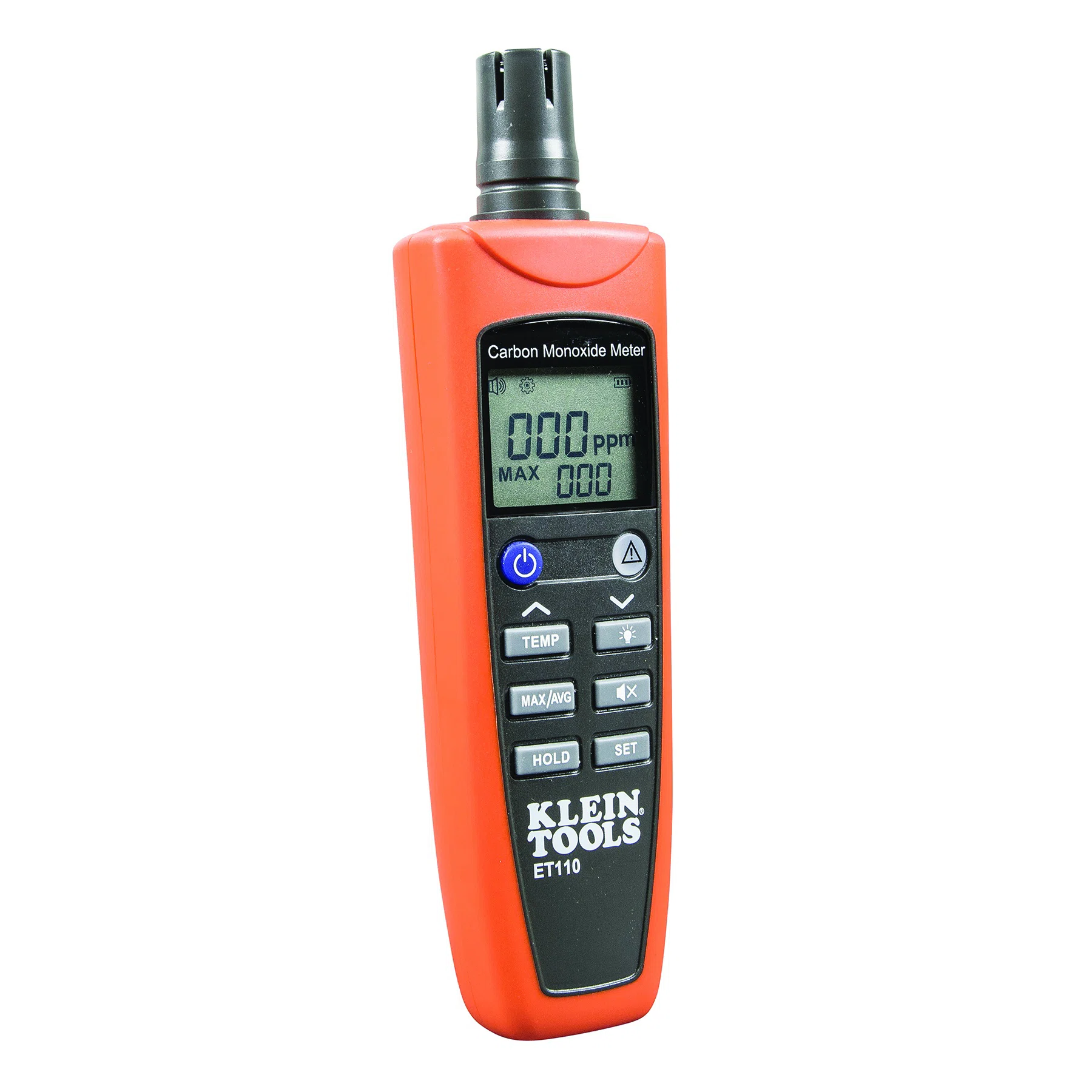ET110 Carbon Monoxide Meter, 0 to 1000 ppm Detection, Electrochemical Sensor, (4) AAA Batteries, Backlit LCD Display
