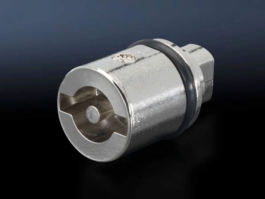 2466000 Double Bit Standard Version A Lock Insert, For Use With EB, BG, AE, Basic AE with Cam Type Enclosure, AE, Basic AE with 3-Point Lock Enclosure, Wall Mount Housing Enclosure, Die Cast Zinc