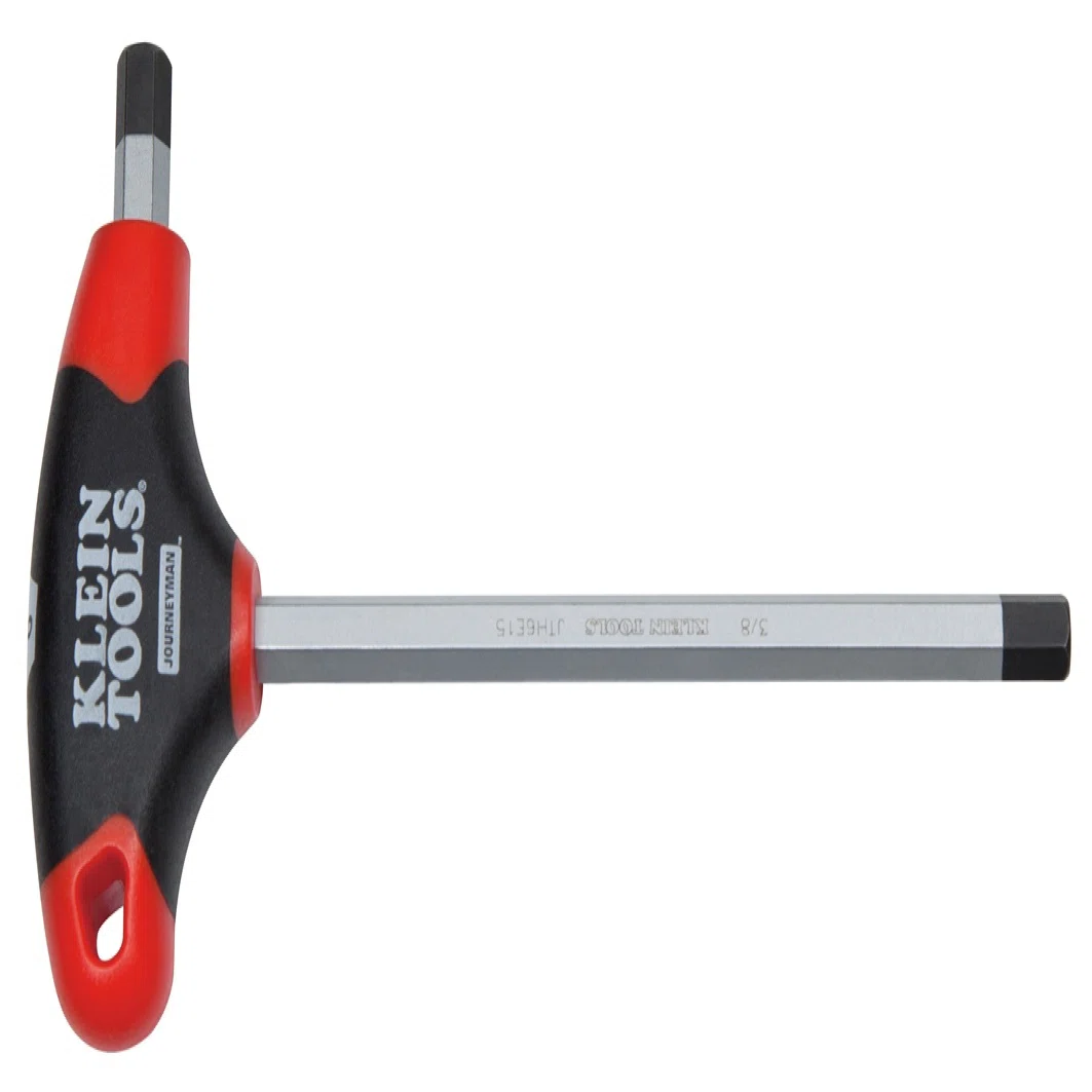 JTH6E09 Journeyman Hex Key, 9/64 in Hex, T-Handle Grip Handle, Steel