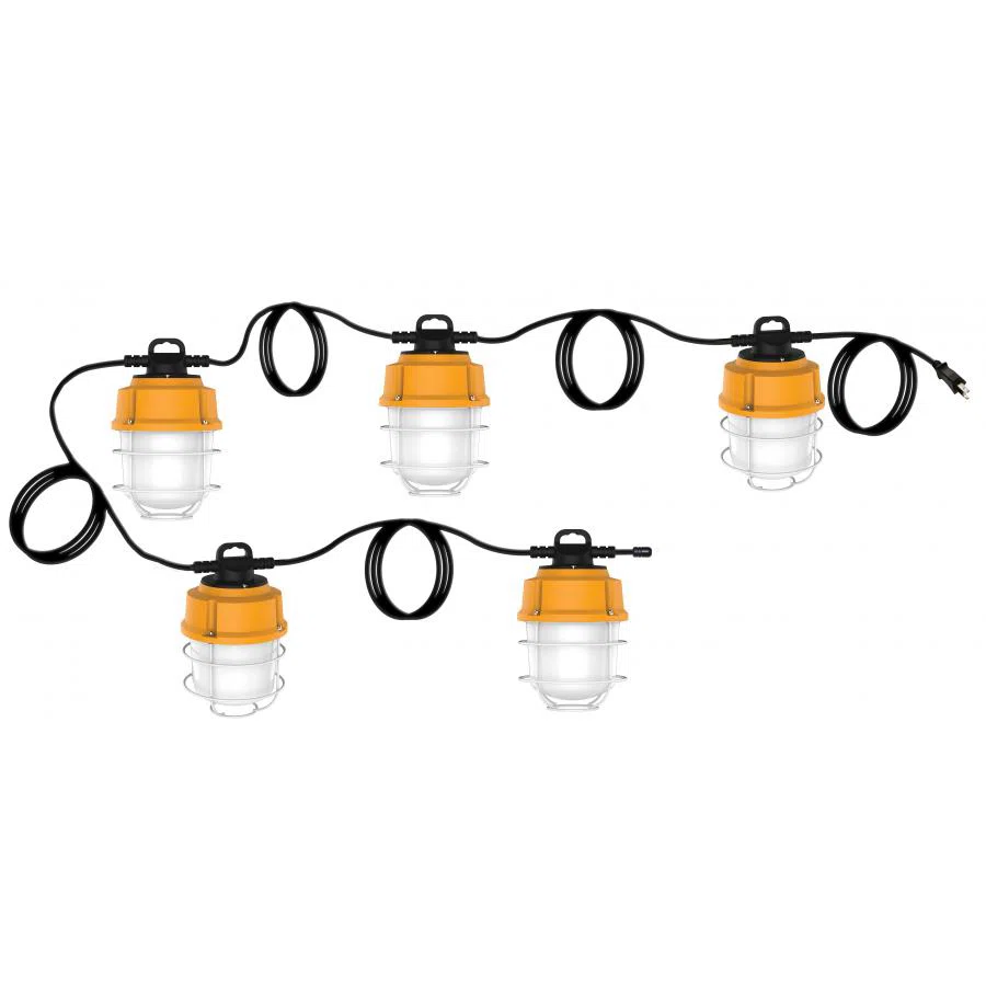 S8976 Non-Dimmable Corncob Shape String Light, 120 V AC, Natural, 5 Lamps