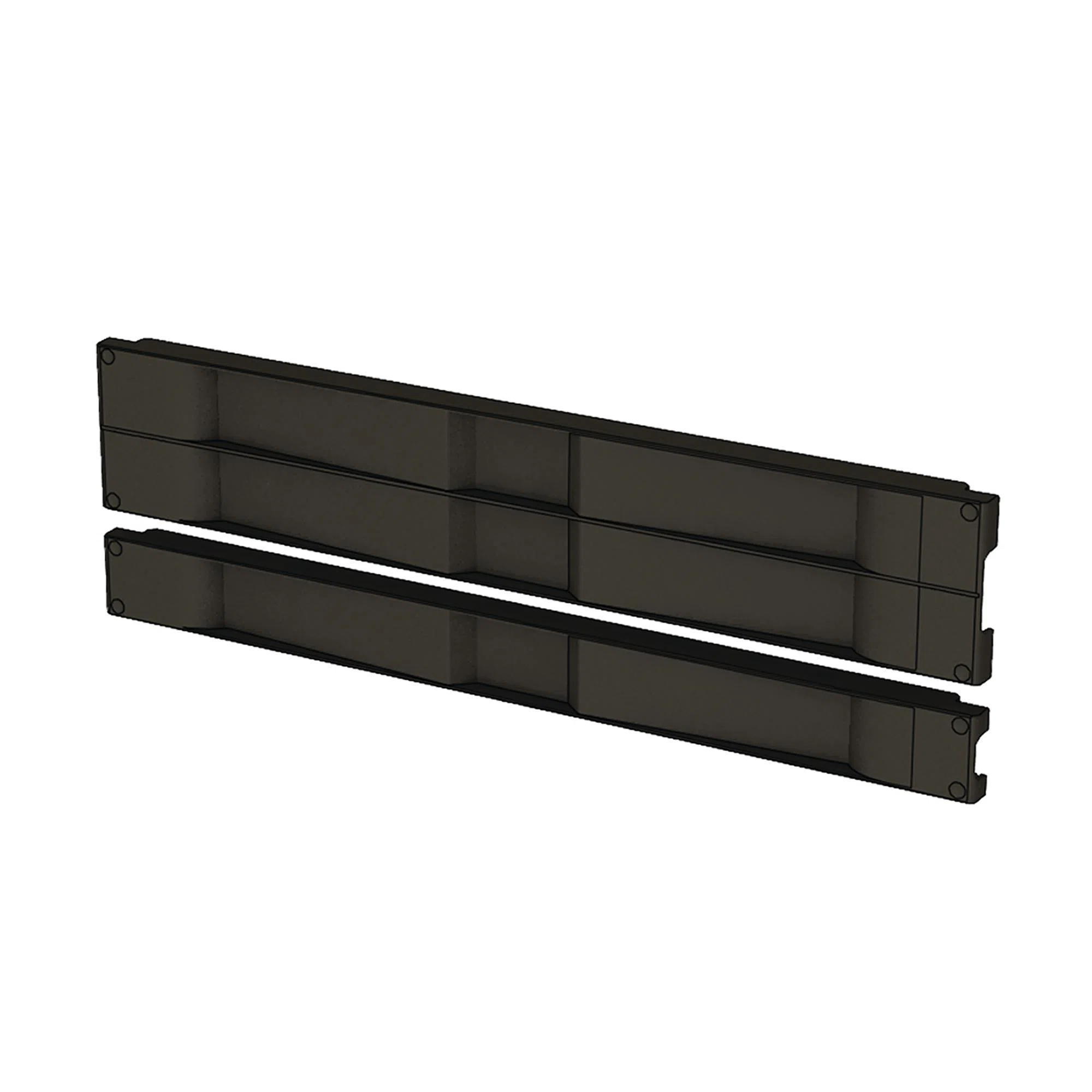 D19BPT2RU DACCY Toolless Blanking Panel, Thermoplastic, Black