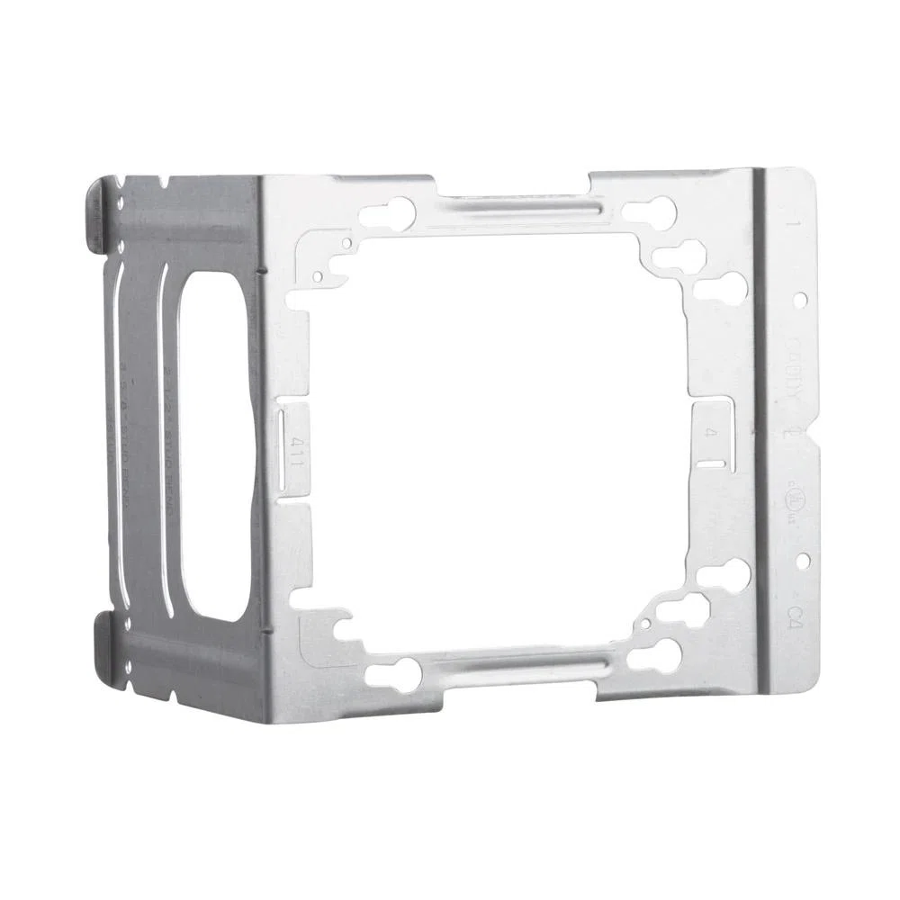 Electrical box bracket to stud, 2 1/2", 3 5/8", 4" wall depth, 3.89"