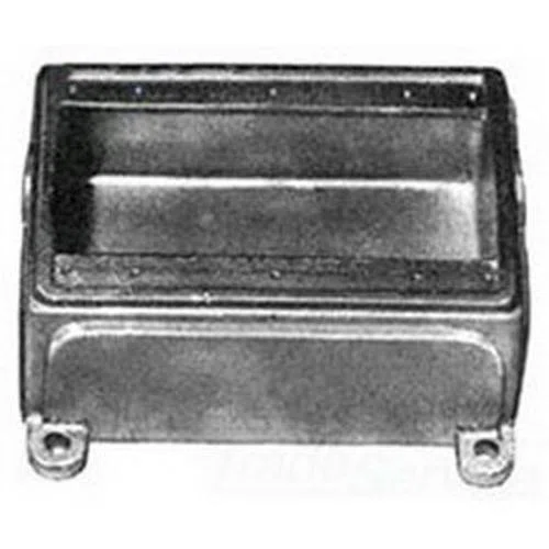 FDB-3GL Unilets Type FDB Deep Thick Wall Device Box With Internal Ground Screw, Malleable Iron, 62 cu-in Capacity, 3 Gangs, 5 in H x 6.88 in W x 2.69 in D